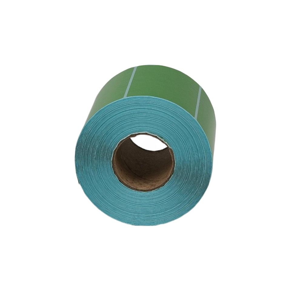 green direct thermal sticker labels custom size