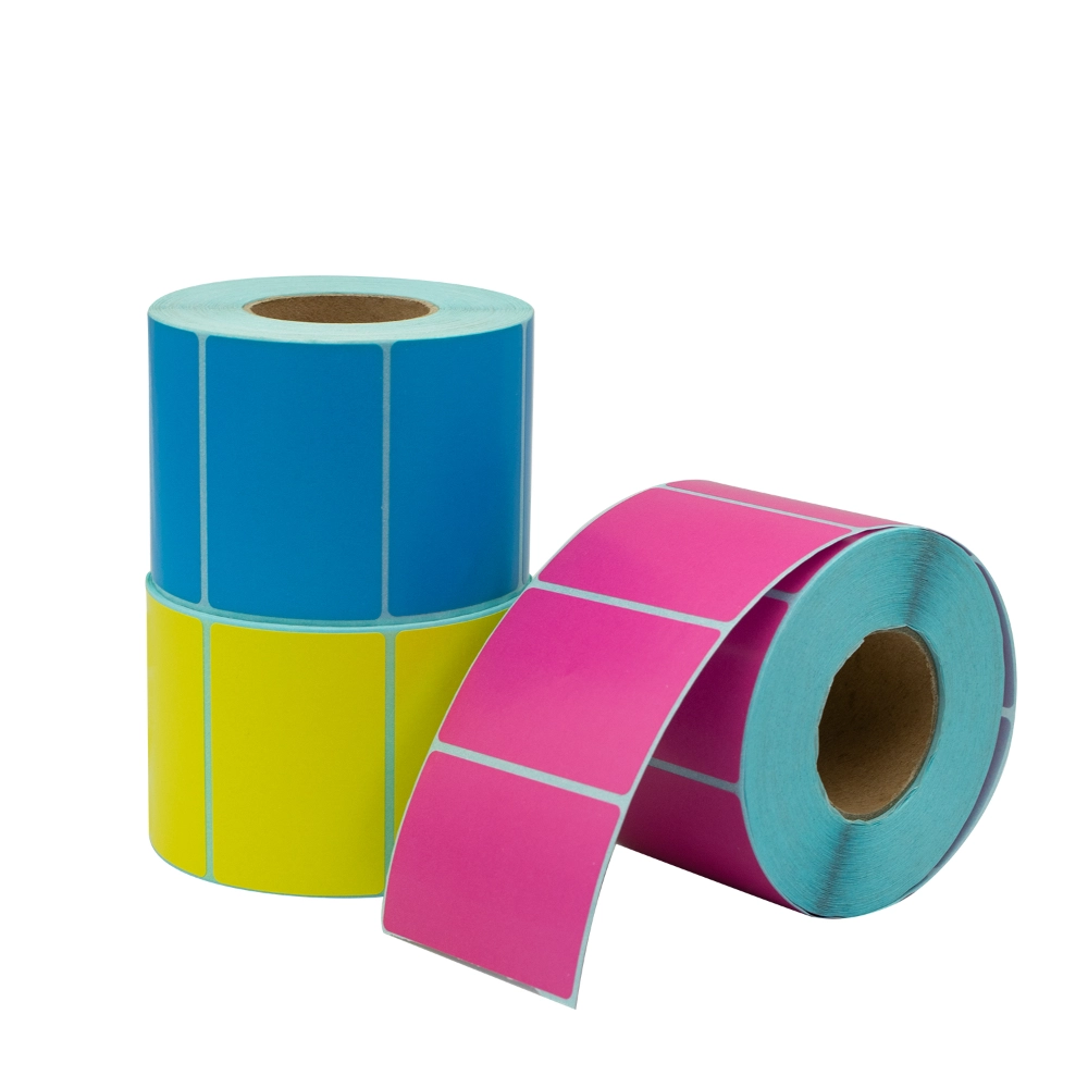 custom printed color thermal label roll 80mm