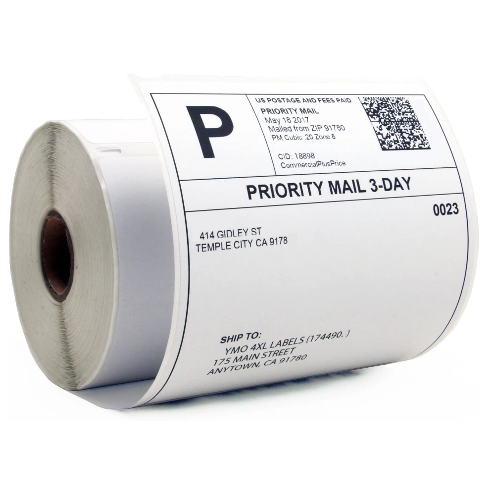 bulk waterproof thermal shipping labels roll