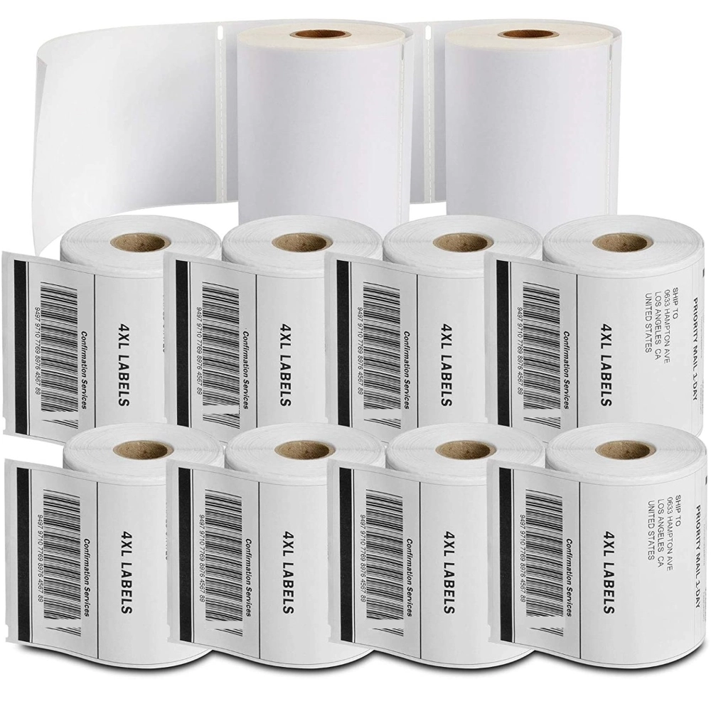 custom size self adhesive thermal label roll