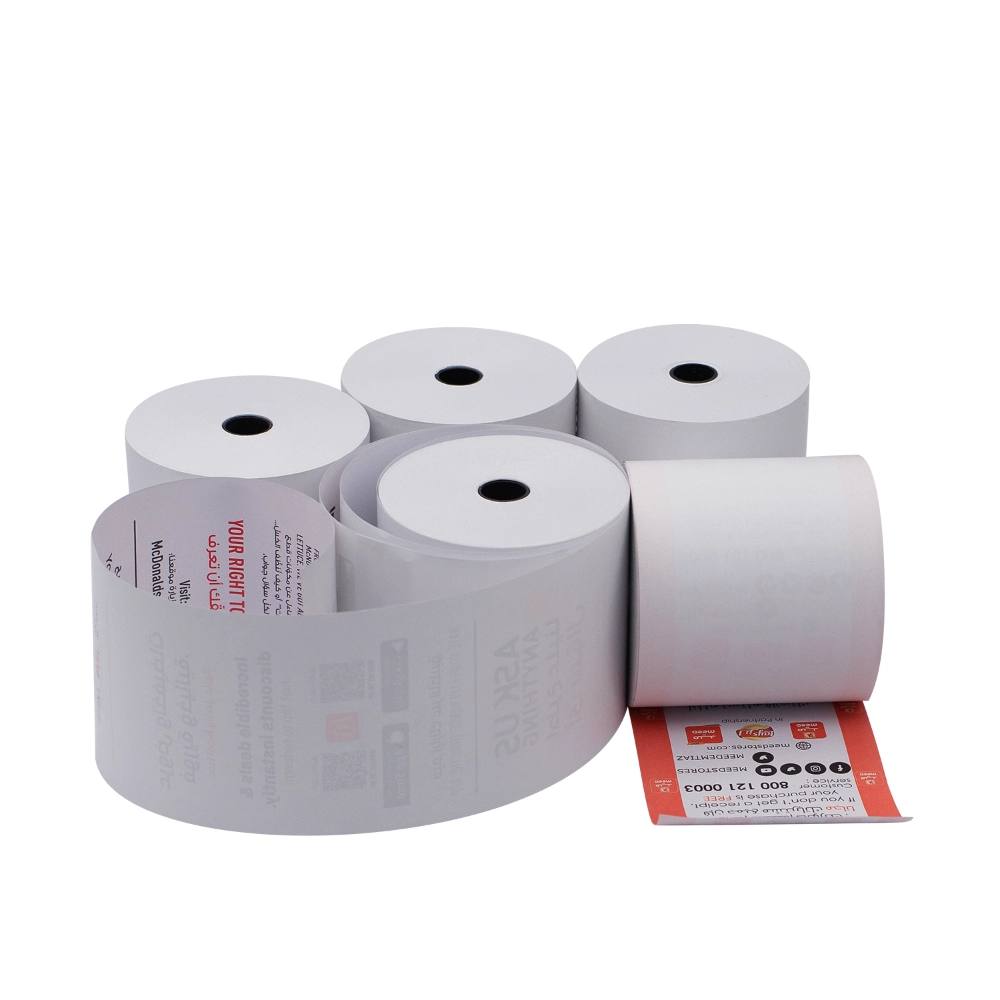3 1/8″ x 180 mm thermal receipt paper roll