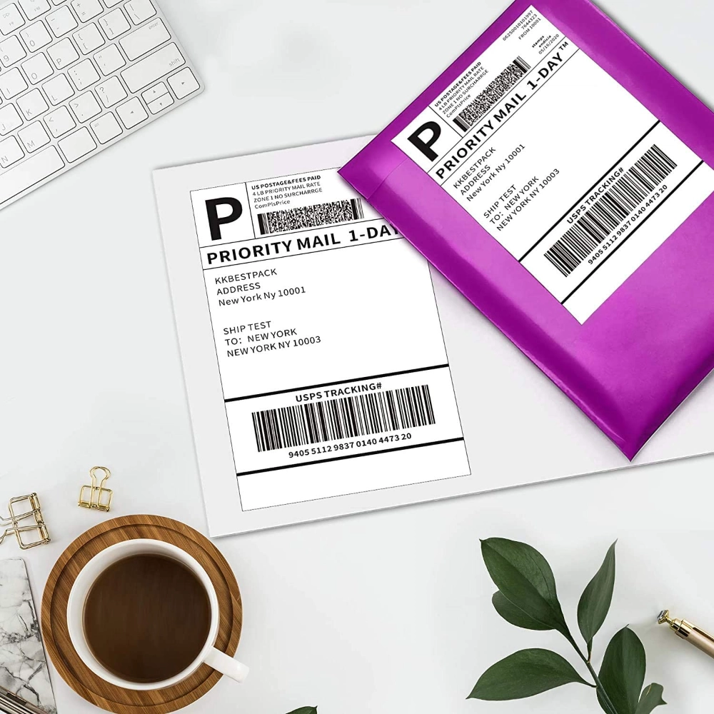 100x150 Waterproof Barcode Shipping Label Sticker