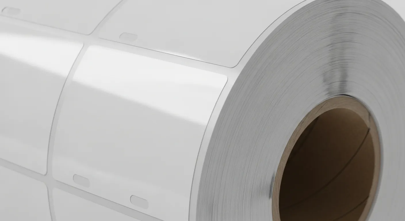 Top coated thermal label paper