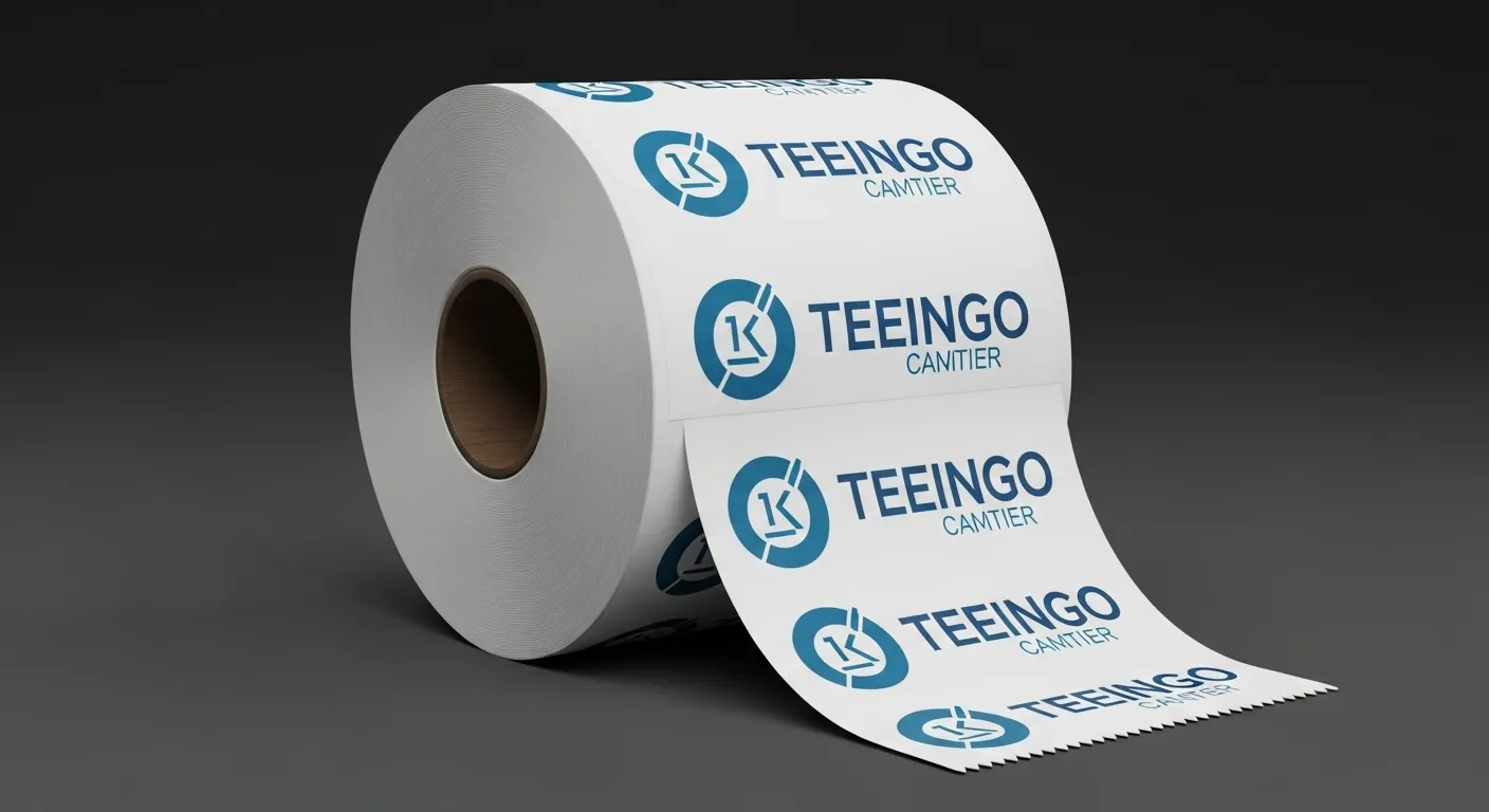 carta termica stampata con logo