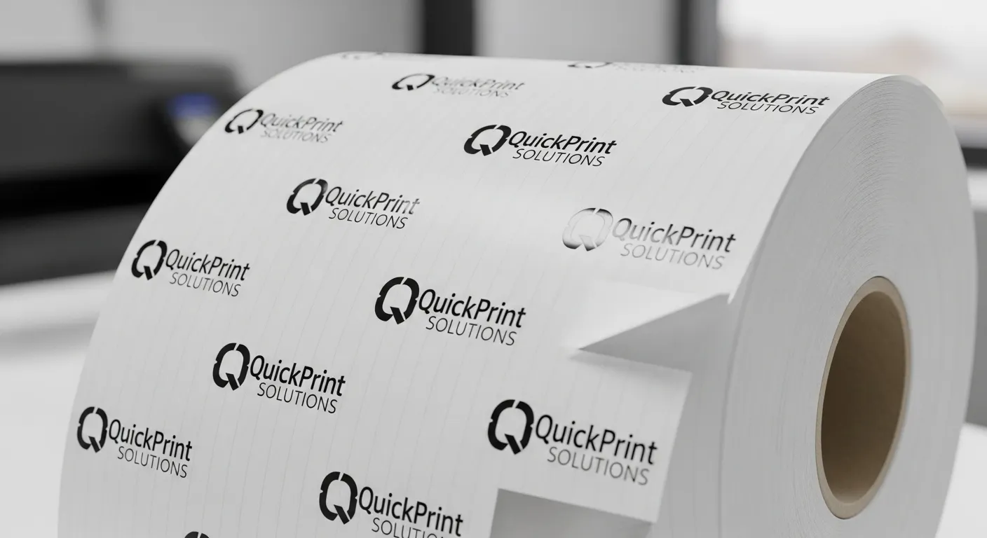 logo printed thermal paper