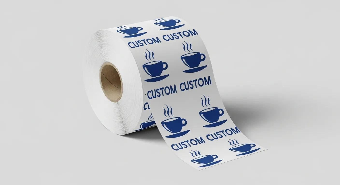 rotolo termico stampato con logo