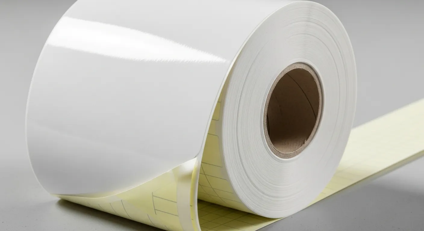 شبه أعلى المغلفة تسمية ملصق ورقة لفة