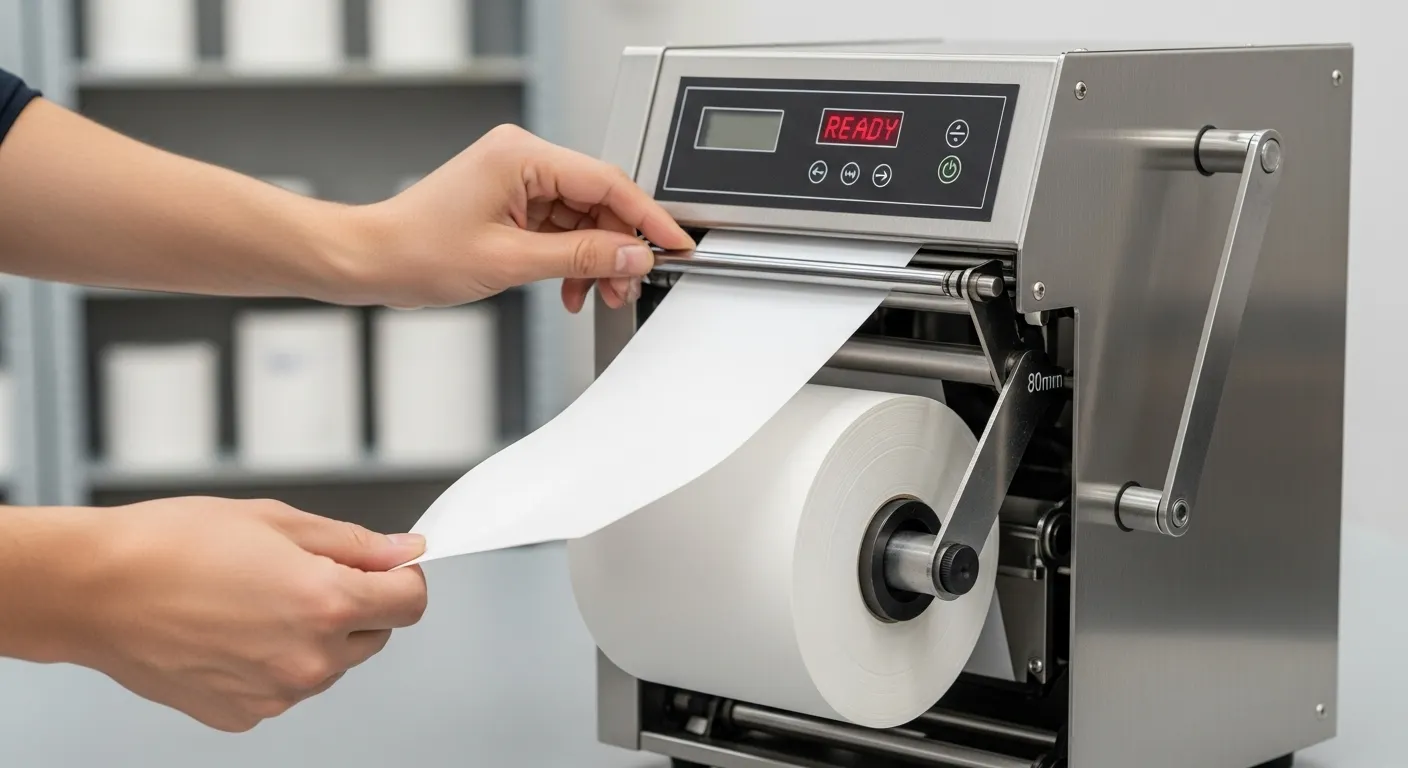 thermal paper roll distributor