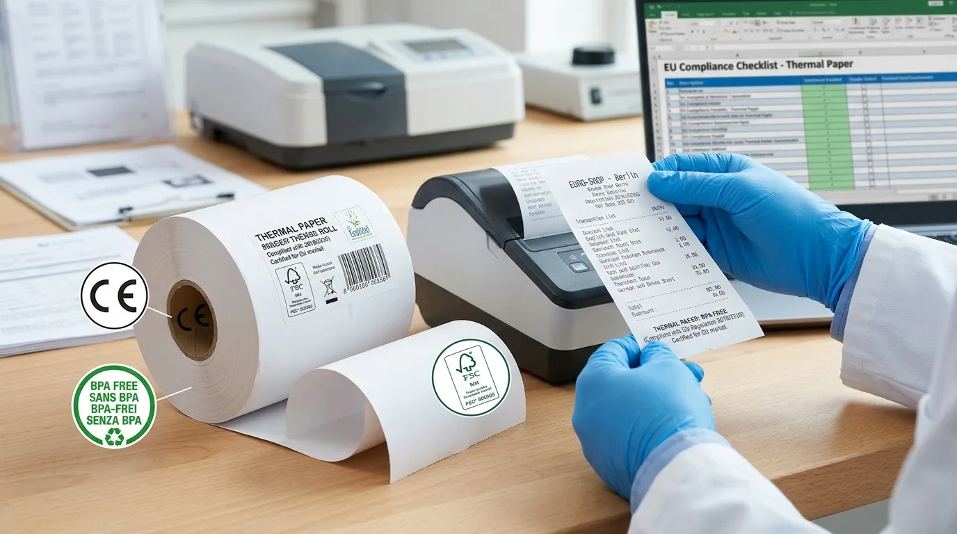 thermal paper certification for Europe