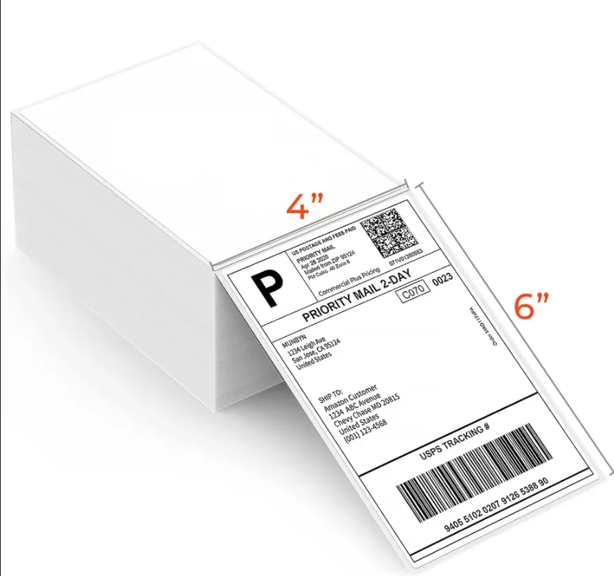 thermal shipping labels wholesale
